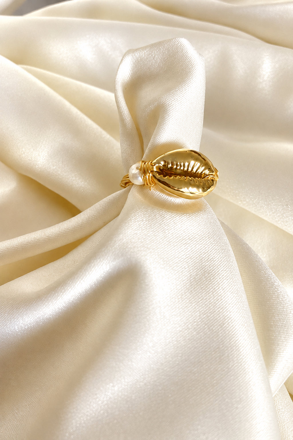 Cowrie Shell Ring