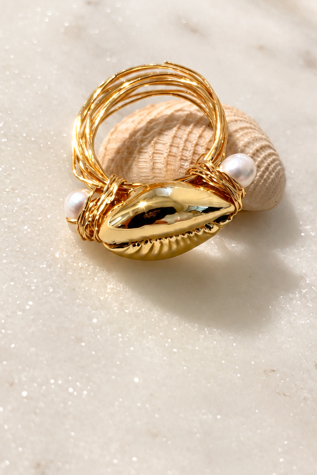 Cowrie Shell Ring