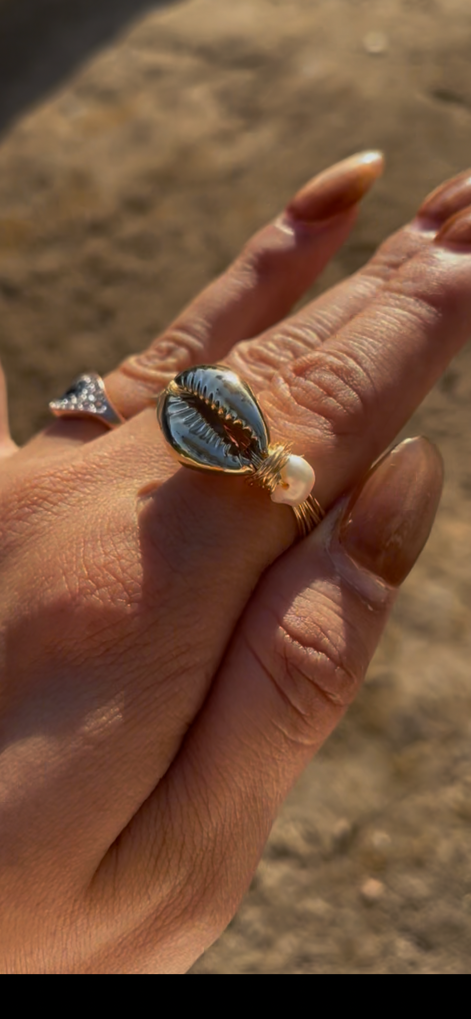Cowrie Shell Ring